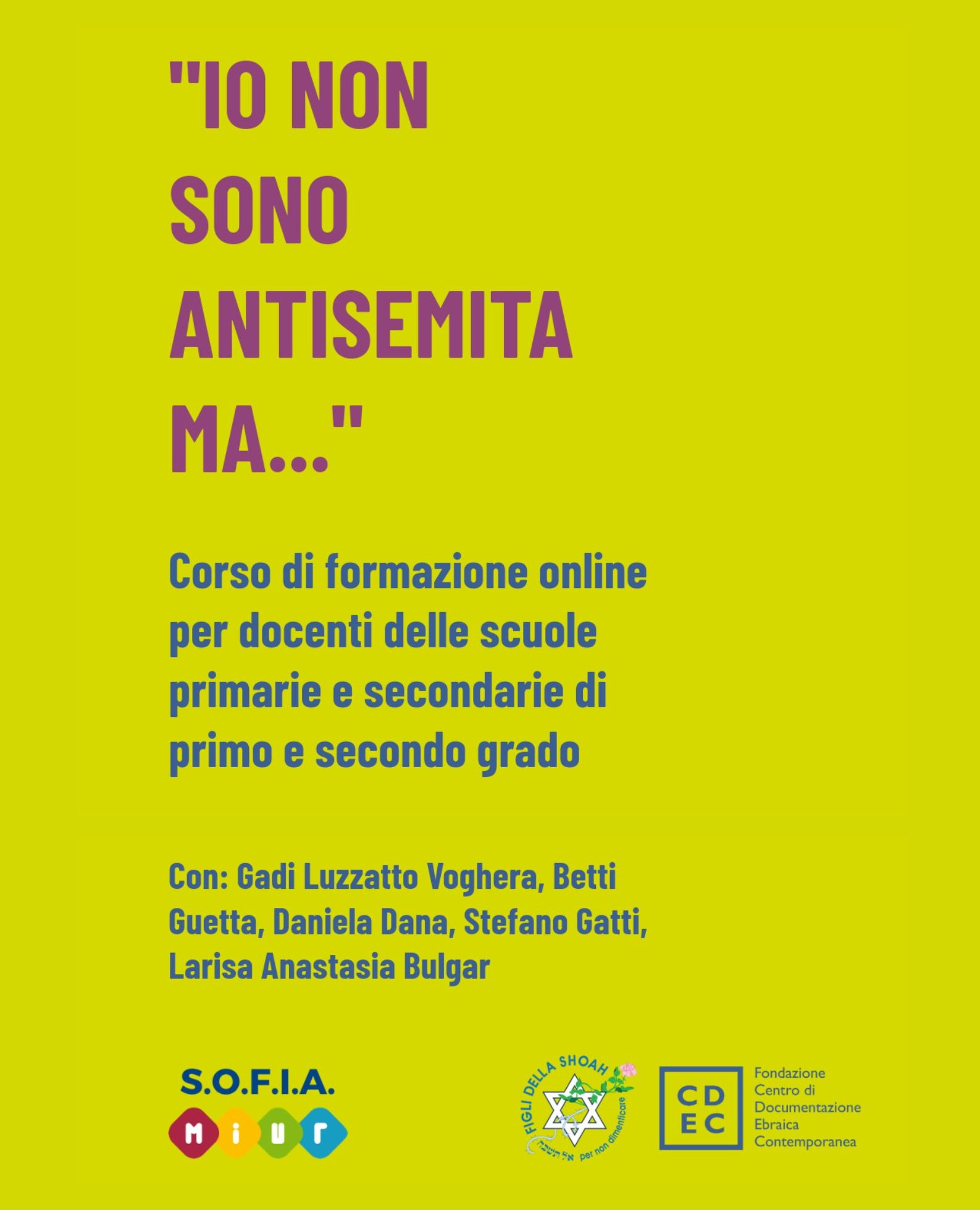 ON DEMAND - "Io non sono antisemita ma..."